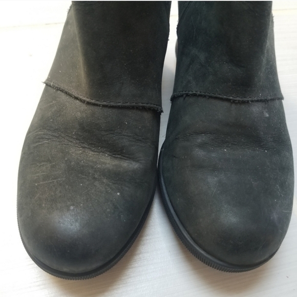 Sorel  Joan Of Arctic Wedge II Chelsea Black Boots 7 - Picture 10 of 11